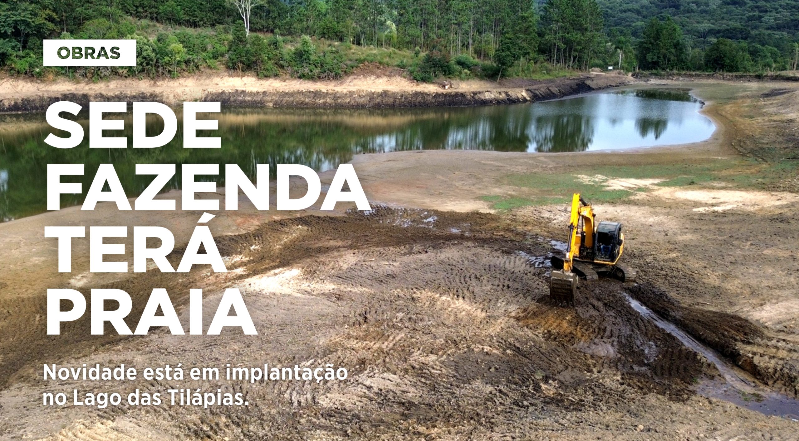 Sede Fazenda terá praia artificial\