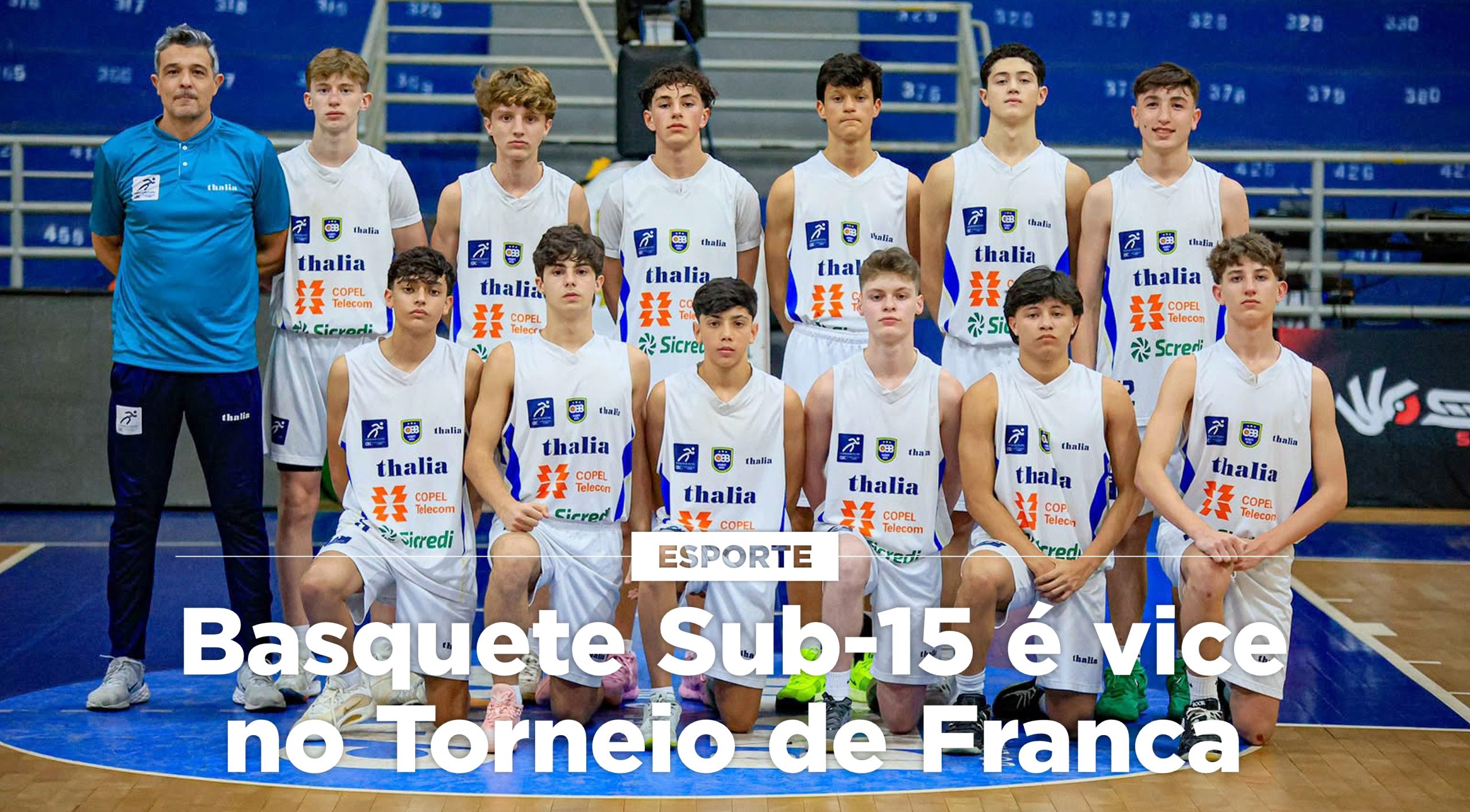 Basquete Sub-15 é vice no Torneio de Franca\