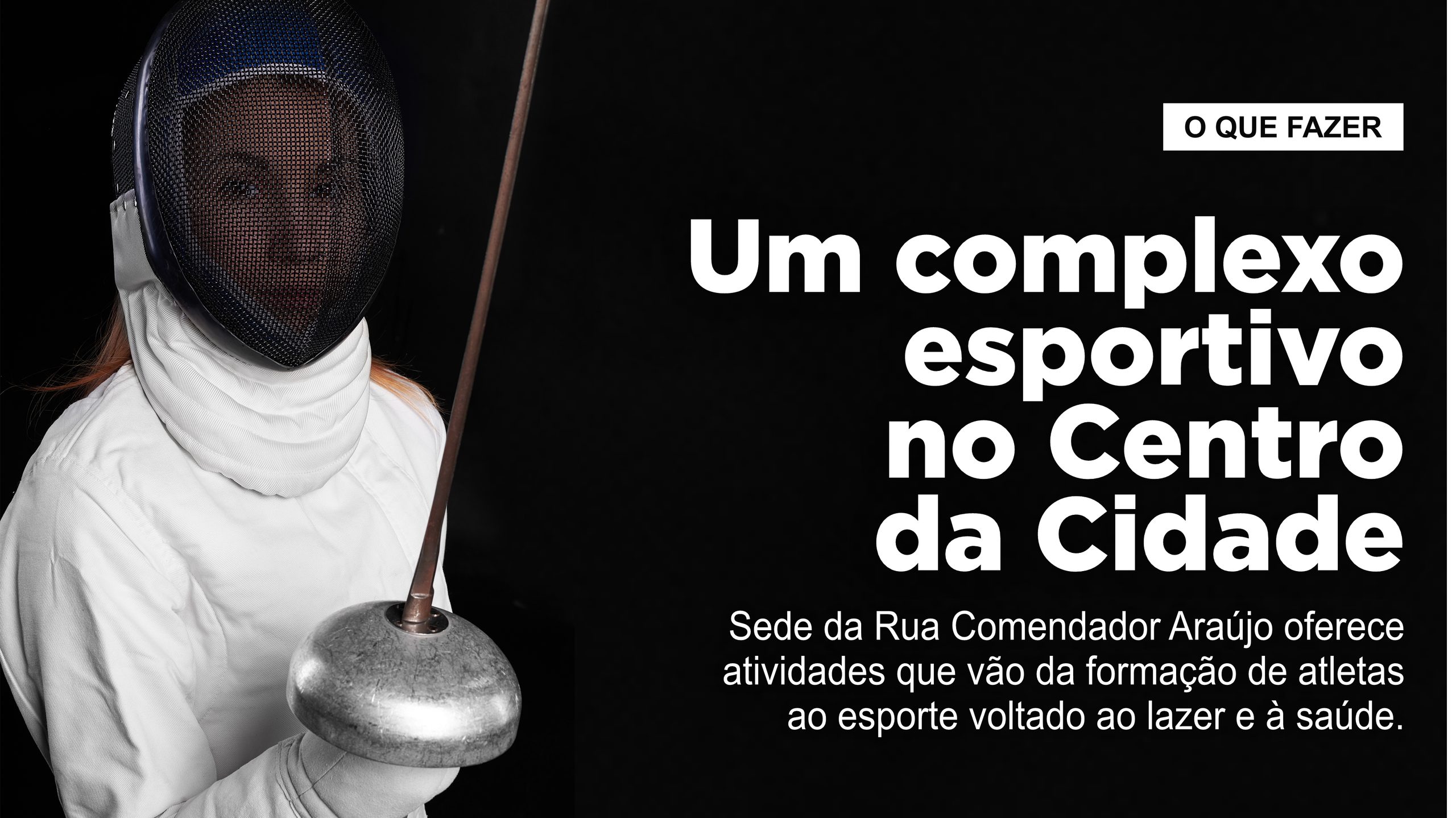 Um complexo esportivo no Centro da Cidade\