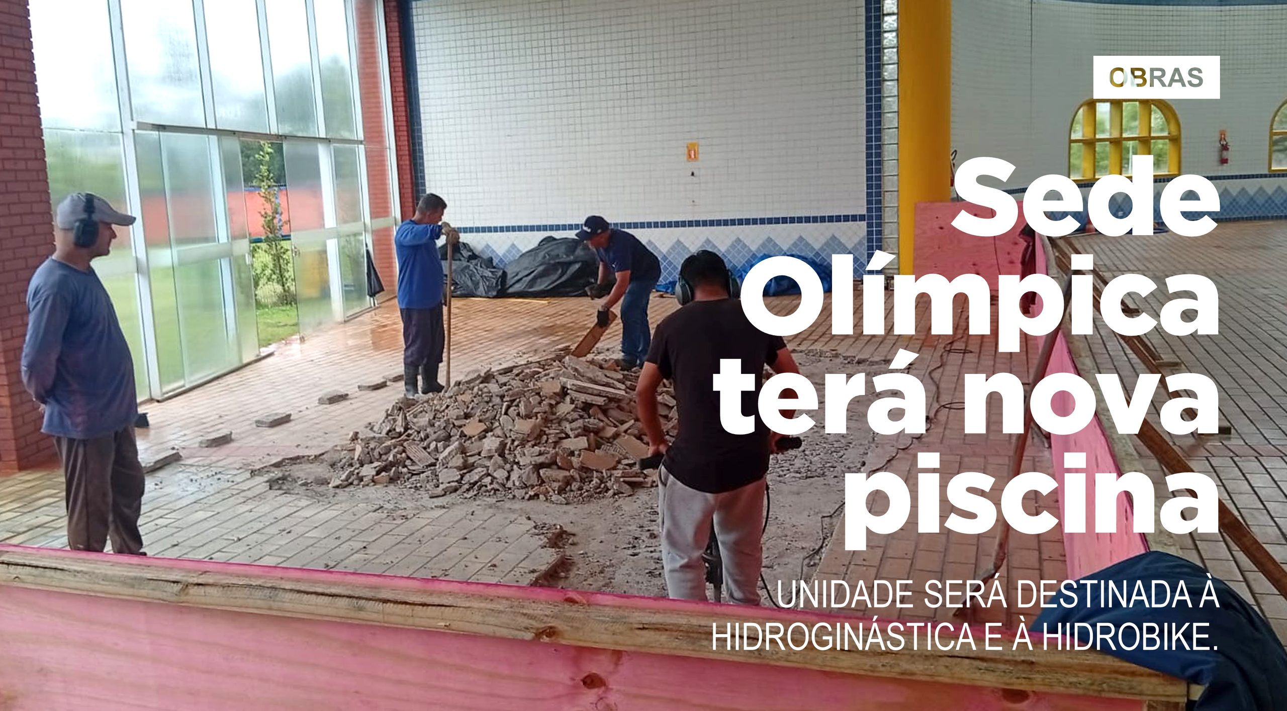 Sede Olímpica terá nova piscina\